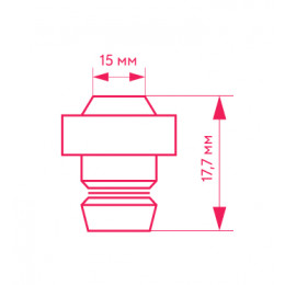 10097507 Сопло 1,0 мм (HK10) PUSH-FIT Precision