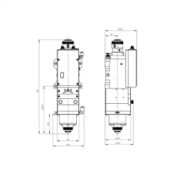 Лазерная режущая головка Raytools BM111 (CL100 FL150, 3.3 кВт)